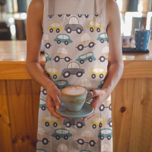 Delantal Niños Personalizados Carros (Subido por el creador)