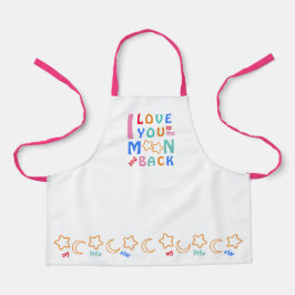 Delantal Niños Que Te Amo A La Luna Y A Mi Estrella