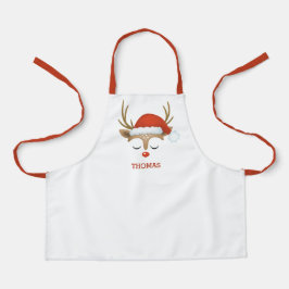 Delantal Niños renos Navidades personalizados