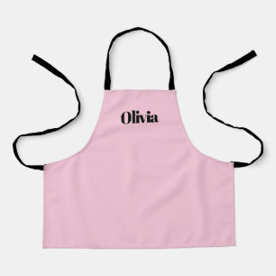 Delantal Niños rosados Apron en rosa personalizado con nomb