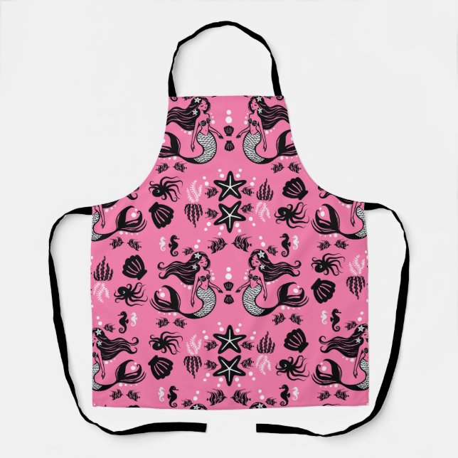 Delantal Niños Sirena Rosa (Anverso)