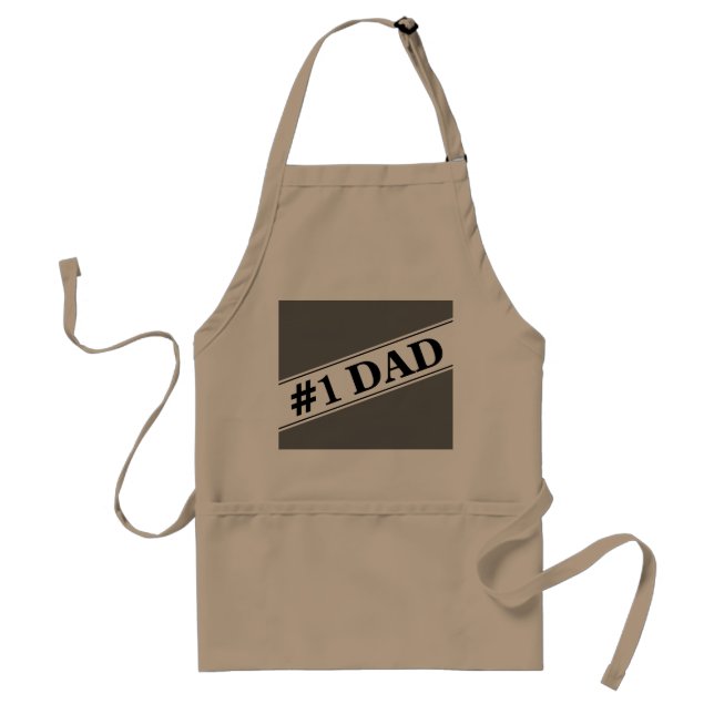 Delantal No 1 Papá BBQ Apron para adultos (Frente)