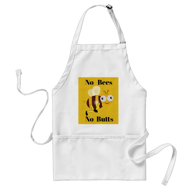 Delantal No abejas No Butts Apron (Frente)