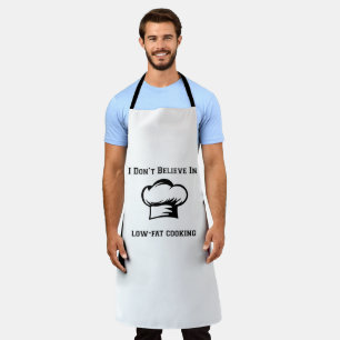 Delantal No creo en la cocina baja en grasa