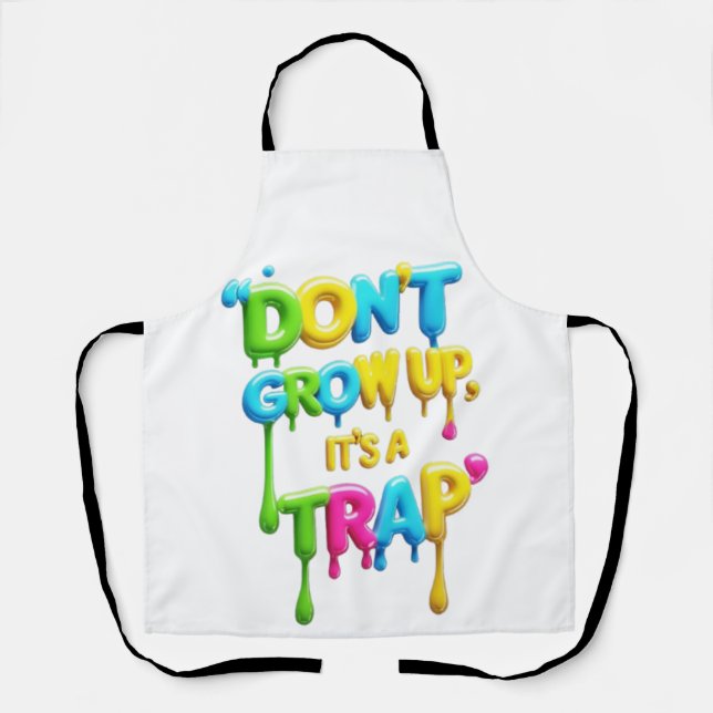 Delantal No crezcas, es una trampa | Cita divertida con cam (Anverso)