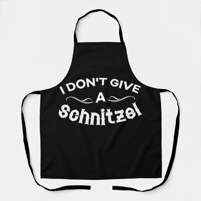 Delantal No doy una camiseta de Schnitzel (Anverso)
