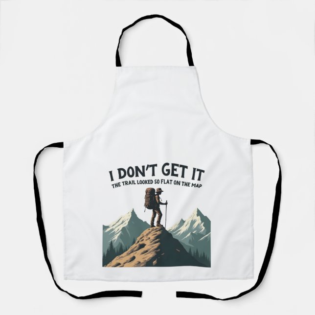 Delantal No entiendo el sendero que se ve tan plano (Anverso)