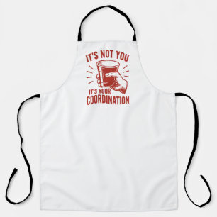 Delantal No eres tú, es tu coordinación Beer Pong