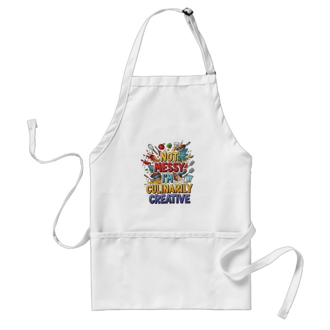 Delantal No Es Mal Que Soy Culinariamente Creativo Apron (Frente)