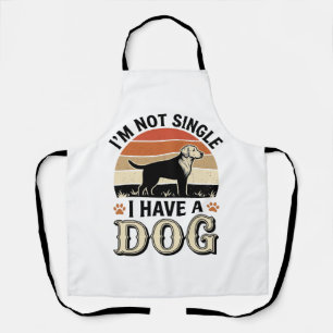 Delantal No Estoy Soltero Tengo un Diseño de Camiseta Vinta
