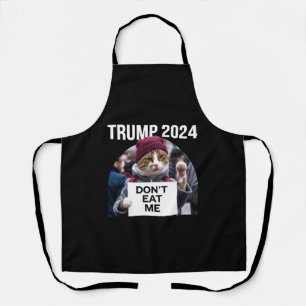 Delantal No me comas gatos para Trump 2024
