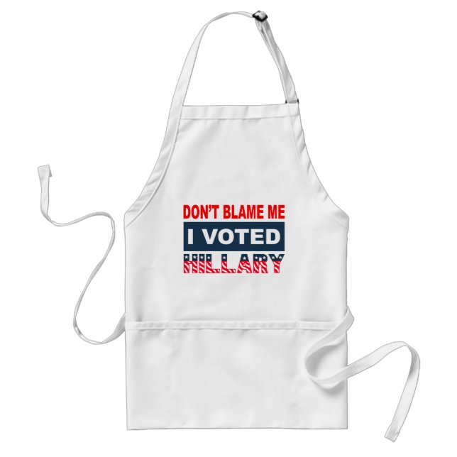 Delantal No me culpe que voté a Hillary (Frente)
