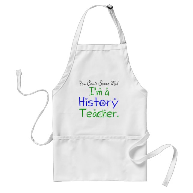 Delantal No me puedes asustar, soy profesor de historia (Frente)