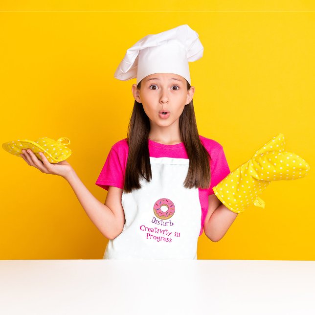 Delantal No molestar a la creatividad en progreso (Subido por el creador)