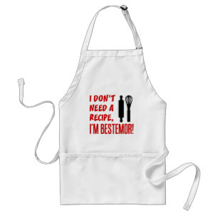 Delantal No necesito una receta mejor para Apron adulto