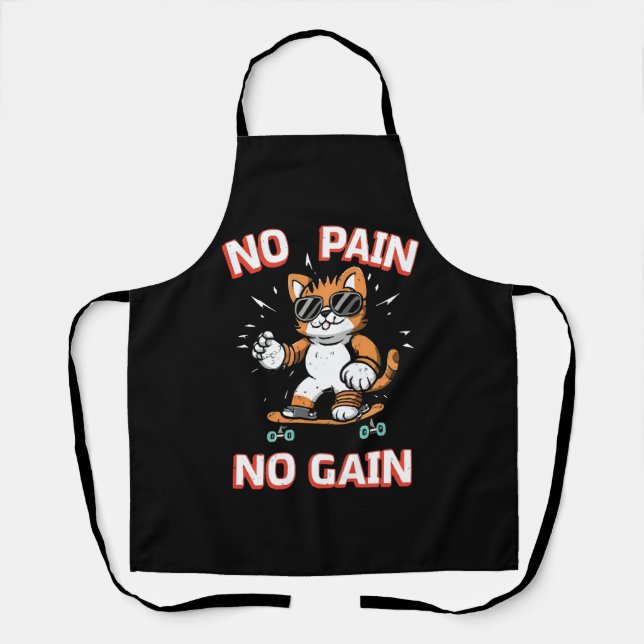 Delantal No pain No Gain (Anverso)