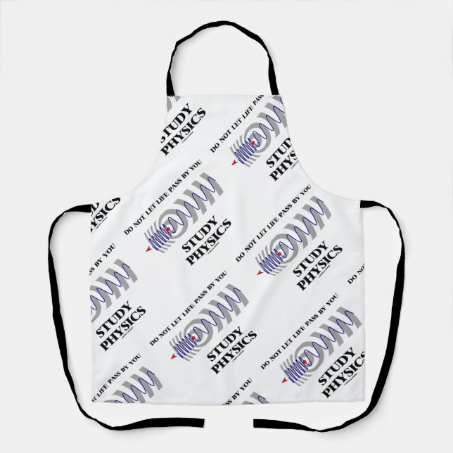 Delantal No Permita Que La Vida Pase Por Su Estudios De Fís (Anverso)