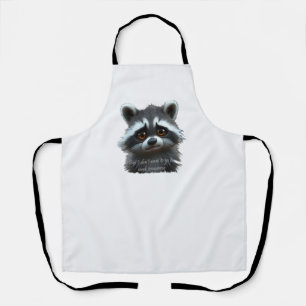 Delantal No quiero trabajar Raccoon Animal