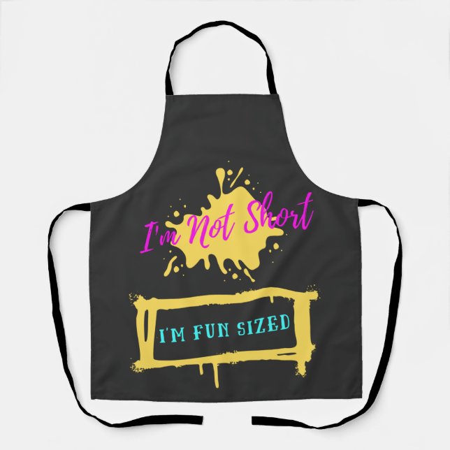 Delantal No soy corta, soy un eslogan divertido y sarcástic (Anverso)