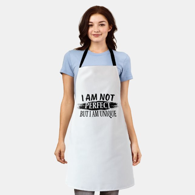 Delantal No soy perfecto, pero soy único (Gastado)