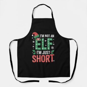 Delantal No Soy Un Elf, Sólo Navidades Graciosos Y Cortos X