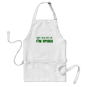 Delantal No te metas conmigo, soy irlandés - Personalizable