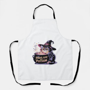 Delantal No Toques Mi Poción, Gato Bruja Kawaii Halloween C
