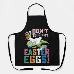Delantal No Toques Mis Huevos De Pascua T Rex Dinosaurio