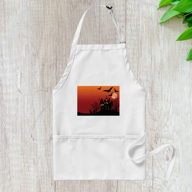 Delantal Noche de Halloween de la casa embrujada (Subido por el creador)