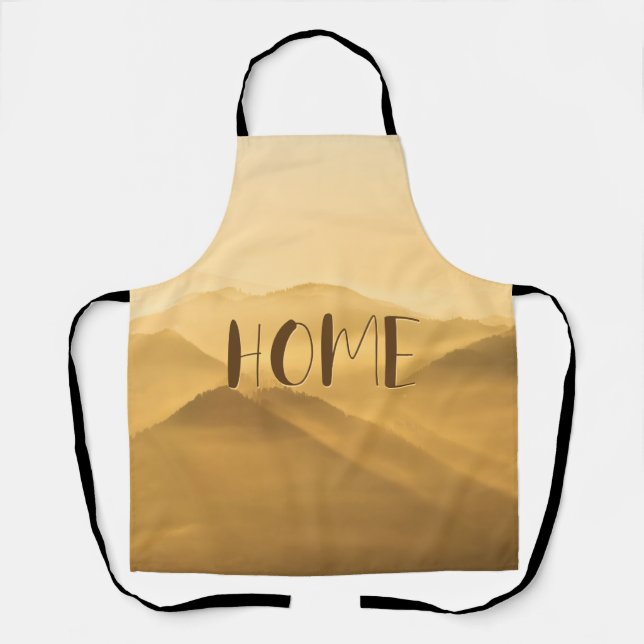 Delantal Noche de niebla de oro capas de oro de amanecer ci (Anverso)