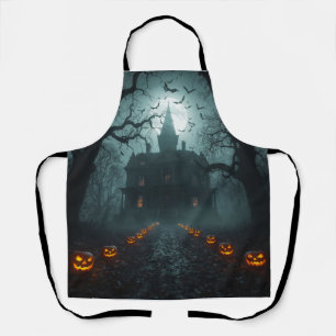Delantal Noche fantasmal con Jack-o'-Lanterns