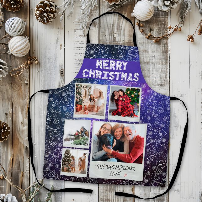 Delantal Noche navideña estrellada 5 Regalo de familia foto (Subido por el creador)