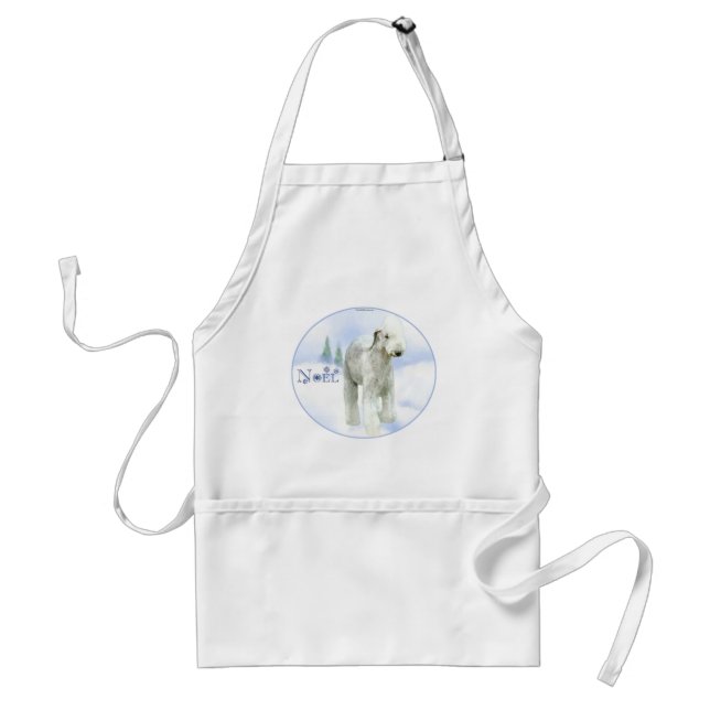 Delantal Noel Bedlington Terrier (Frente)