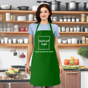 Delantal Nombre comercial y logotipo Apron verde