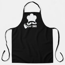 Nombre de chef con bigote negro divertido