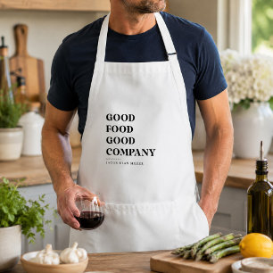 Delantal Nombre de Chef Personalizado Cocina Moderno Minima