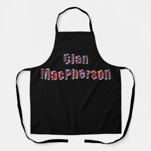 Delantal Nombre de Clan Macpherson Tartan, Apron de impresi