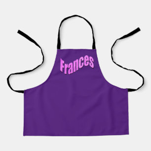 Delantal Nombre de Frances Mosaico Rosa, Chicas Apron