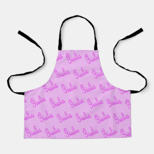 Delantal Nombre de Giulia Mosaico Rosa, Apron