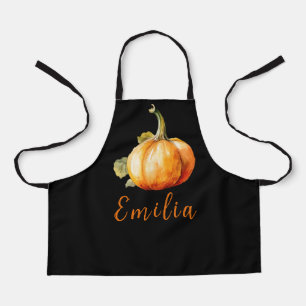 Delantal Nombre de los niños de la calabaza pequeña