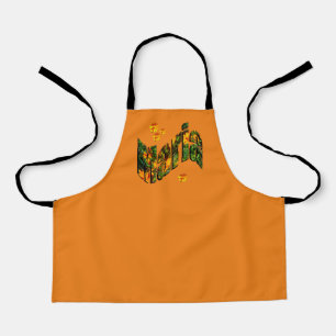 Delantal Nombre de María Floral, Apron