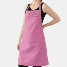 Nombre de monograma minimalista elegante Rosa