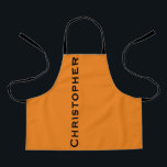 Delantal Nombre de negrita gigantesco personalizado Elija s<br><div class="desc">Personalizado jumbo bold name Apron. Elige tu color. El valor predeterminado es naranja con tipografía negra lisa. Todos los derechos reservados © 2020 Alan & Marcia Socolik.</div>