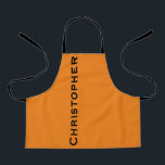 Delantal Nombre de negrita gigantesco personalizado Elija s<br><div class="desc">Personalizado jumbo bold name Apron. Elige tu color. El valor predeterminado es naranja con tipografía negra lisa. Todos los derechos reservados © 2020 Alan & Marcia Socolik.</div>