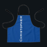 Delantal Nombre de negrita gigantesco personalizado Elija s<br><div class="desc">Personalizado jumbo bold name Apron. Elige tu color. El valor predeterminado es el azul con tipografía en blanco. Todos los derechos reservados © 2020 Alan & Marcia Socolik.</div>
