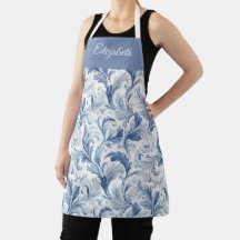 Nombre de patrón de toile de país francés azul