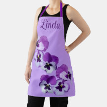 Nombre de personalizable Linda bonito morado flora