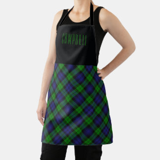 Delantal Nombre de platillo del chef Black Watch Campbell