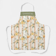 Nombre de raya de melocotón floral cítrico naranja