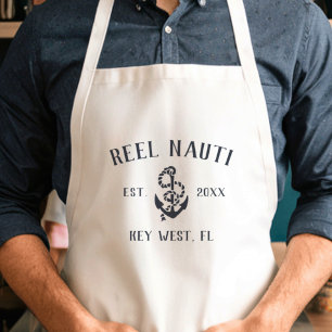 Delantal Nombre del barco del Personalizado de la bandera a
